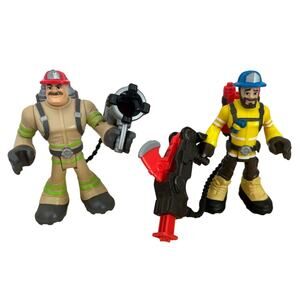 Fisher Price Mattel Rescue Heroes Lot of 2 Action Figures Toys 2018
